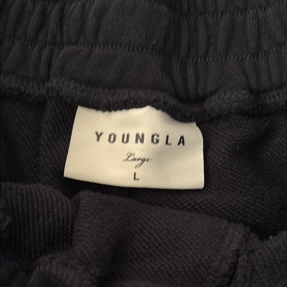 YoungLA Black and White Tear away Joggers - Picture 2 of 6